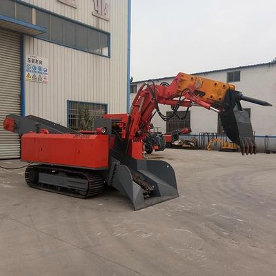 Mucking Loader met brekende hamer